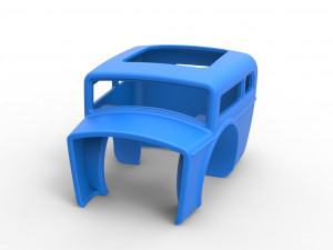 Shell of Front engine old school dragster Scale 1 to 25 Modello di stampa 3D