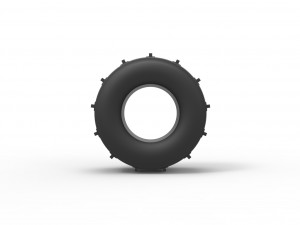 Dirt dragster rear tire 11 Scale 1 to 25 3D Принт Модель