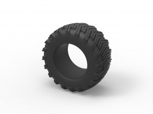 Pulling tractor rear tire 12 Scale 1 to 25 3D प्रिंट मॉडल
