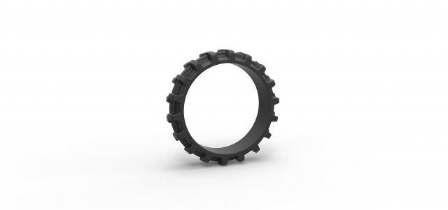 Tractor tire 10 Scale 1 to 25 3D printmodel .c4d .max .obj .3ds .fbx .stl .blend 