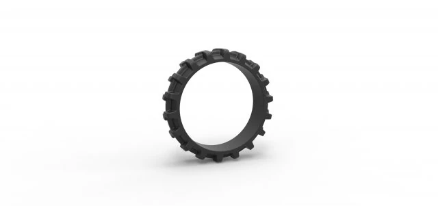 Tractor tire 10 Scale 1 to 25 3D Print Model .c4d .max .obj .3ds .fbx .stl .blend 