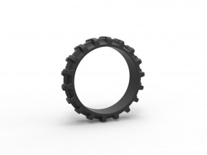 Tractor tire 10 Scale 1 to 25 Modelo de Impressão 3D
