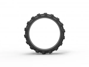 Tractor tire 10 Scale 1 to 25 3D Print Model