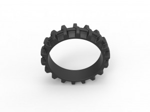 Tractor tire 10 Scale 1 to 25 3D printmodel