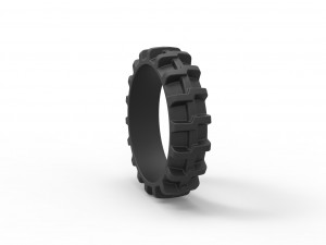 Tractor tire 10 Scale 1 to 25 3D printmodel