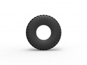 Military truck tire 12 Scale 1 to 25 3D Print Model