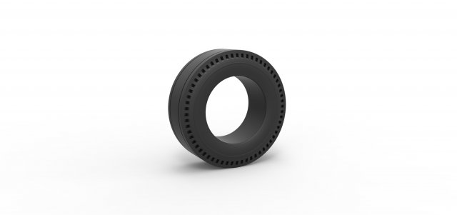 Rear tire of vintage dragster Version 3 Scale 1 to 25 3Dプリントモデル .c4d .max .obj .3ds .fbx .stl .blend 
