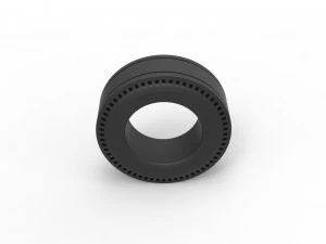 Rear tire of vintage dragster Version 3 Scale 1 to 25 3D Print Model