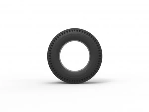 Rear tire of vintage dragster Version 4 Scale 1 to 25 3D Print Model