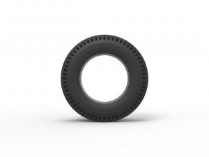 Rear tire of vintage dragster Version 5 Scale 1 to 25 3D 打印模型