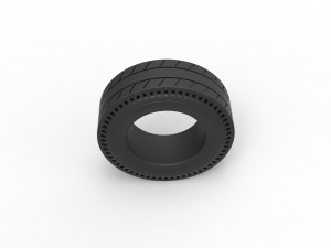Rear tire of vintage dragster Version 5 Scale 1 to 25 3D 打印模型
