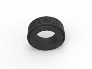 Rear tire of vintage dragster Version 9 Scale 1 to 25 3D Print Model