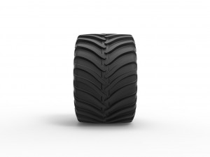 Tractor tire 11 Scale 1 to 25 3D 프린트 모델