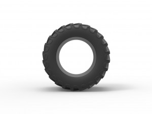 Tractor tire 11 Scale 1 to 25 3D 프린트 모델