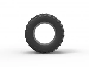 Tractor tire 11 Scale 1 to 25 3D Print Model