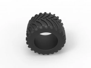 Tractor tire 11 Scale 1 to 25 3D Print Model