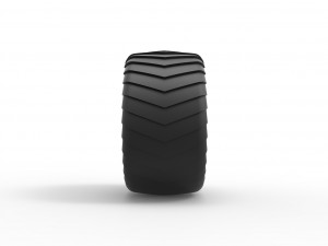 Pulling truck Whitewall tire 1 Scale 1 to 25 3D प्रिंट मॉडल