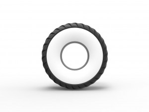 Pulling truck Whitewall tire 1 Scale 1 to 25 3D प्रिंट मॉडल