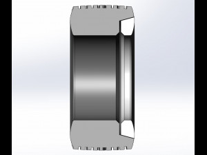 Super single semi Whitewall tire Scale 1 to 25 3D-Druckmodell