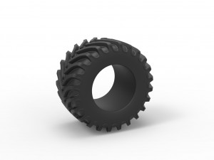Tractor tire 12 Scale 1 to 25 3D Print Model