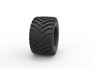 Tractor tire 12 Scale 1 to 25 Modelo de Impressão 3D
