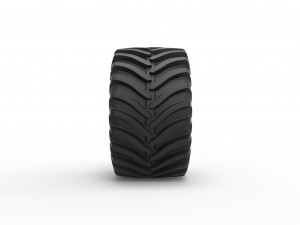 Tractor tire 12 Scale 1 to 25 Modelo de Impressão 3D