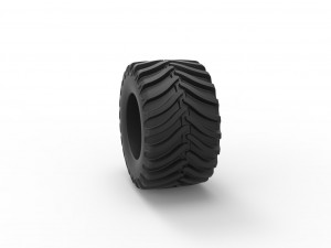 Tractor tire 12 Scale 1 to 25 Modelo de Impressão 3D