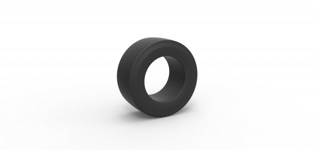 Super single semi tire 2 Scale 1 to 25 Modelo de Impressão 3D .c4d .max .obj .3ds .fbx .stl .blend 