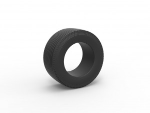 Super single semi tire 2 Scale 1 to 25 3D Print Model