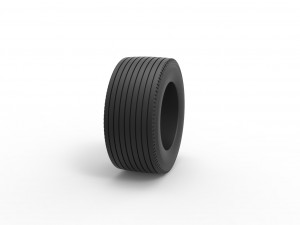 Super single semi tire 2 Scale 1 to 25 Modelo de Impressão 3D