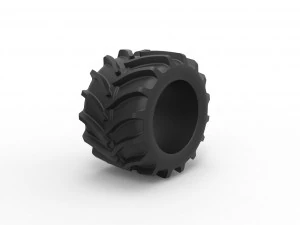 Tractor tire 13 Scale 1 to 25 3D Print Model