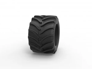Tractor tire 13 Scale 1 to 25 3D Print Model