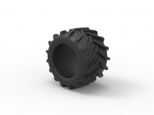 Tractor tire 13 Scale 1 to 25 Modelo de impresión 3D