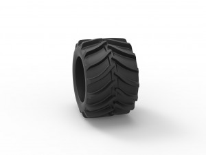 Tractor tire 13 Scale 1 to 25 Modelo de impresión 3D