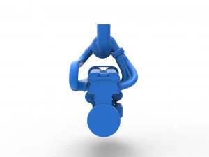 Turbo straight-six engine Scale 1 to 25 3D Print Model