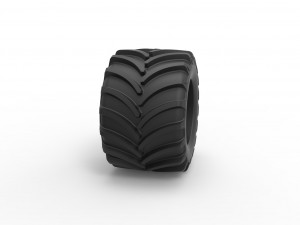 Tractor tire 14 Scale 1 to 25 3D Print Model