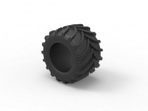 Tractor tire 14 Scale 1 to 25 3D Print Model
