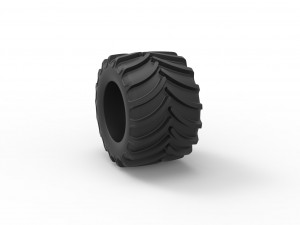 Tractor tire 14 Scale 1 to 25 3D Print Model