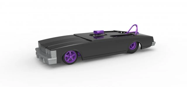Front engine old school dragster with shell Version 2 Scale 1 to 25 3D Print Model .c4d .max .obj .3ds .fbx .stl .blend 