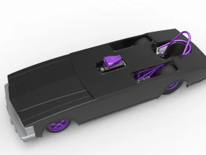 Front engine old school dragster with shell Version 2 Scale 1 to 25 3D Print Model