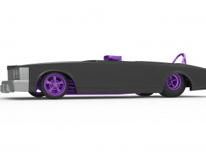 Front engine old school dragster with shell Version 2 Scale 1 to 25 Modelo de Impressão 3D