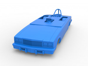 Front engine old school dragster with shell Version 2 Scale 1 to 25 Modelo de Impressão 3D