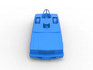 Front engine old school dragster with shell Version 2 Scale 1 to 25 3D Print Model
