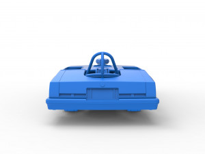 Front engine old school dragster with shell Version 2 Scale 1 to 25 Modelo de Impressão 3D