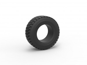 Truck tire 3 Scale 1 to 25 Modelo de impresión 3D