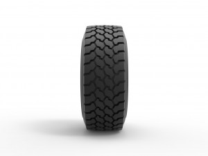Truck tire 3 Scale 1 to 25 3D Print Model