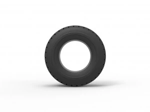 Truck tire 3 Scale 1 to 25 3D Print Model