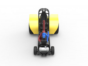 Mini Rod pulling tractor 8 Scale 1 to 25 3D 打印模型