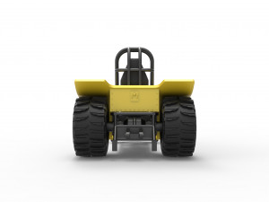 Mini Rod pulling tractor 8 Scale 1 to 25 3D 打印模型