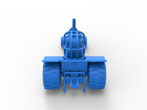 Mini Rod pulling tractor 8 Scale 1 to 25 3D 打印模型